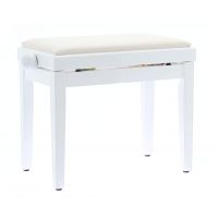 Quiklok PB/010WH - Banquette deluxe en bois - Blanc brillant - Assise velours - Vue 4